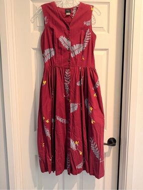 Vintage Sig Zane Sleeveless Button-Up Dress